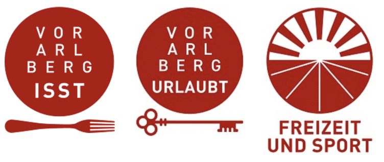 Logo Leiste Vorarlberg isst_Vorarlberg urlaubt_Freizeit und Sport